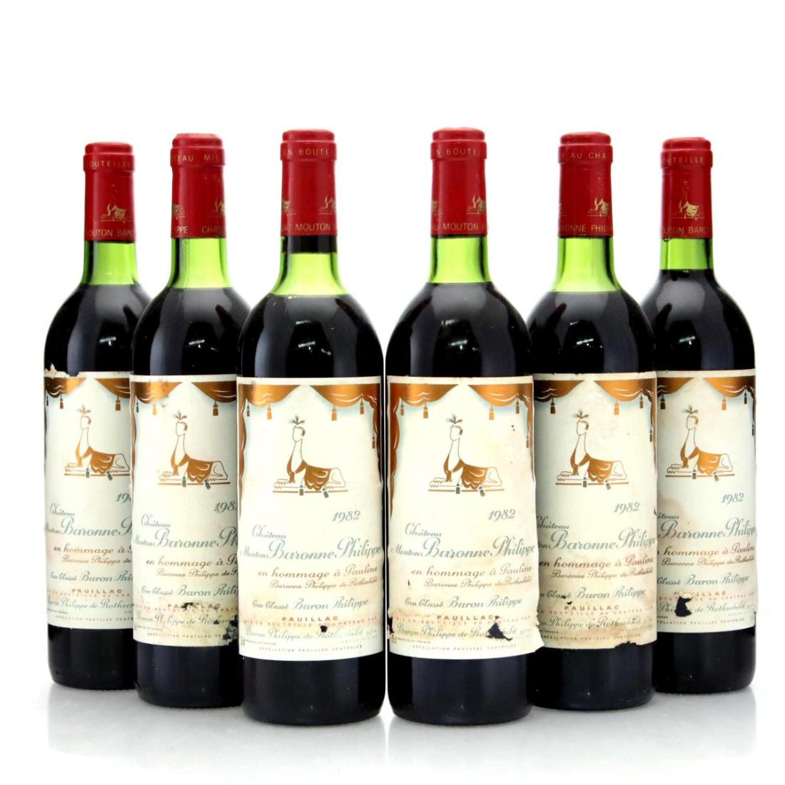 Château Mouton Baronne Philippe 1982 x 6
