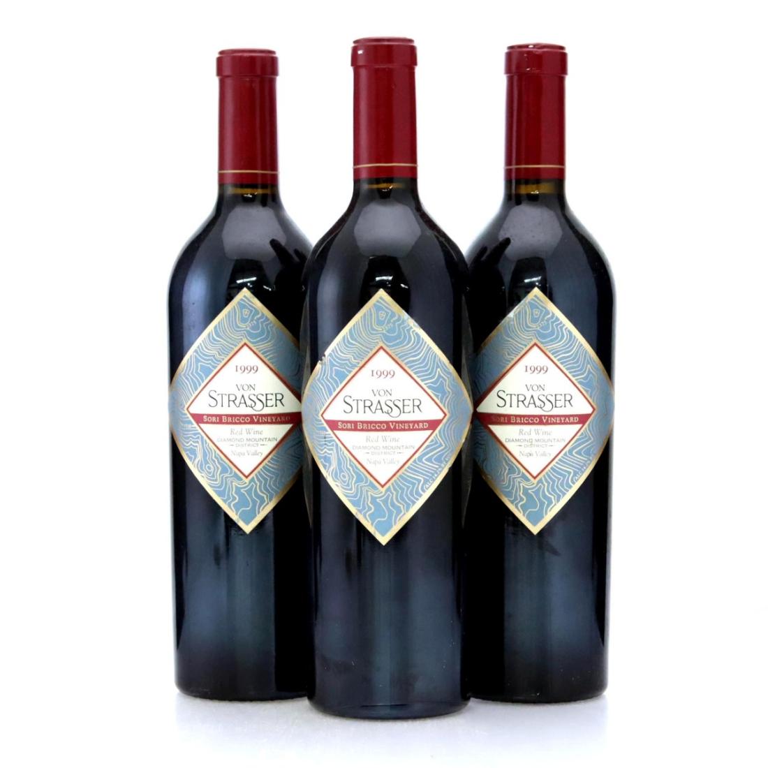 Von Strasser Sori Bricco Vineyard 1999 Diamond Mountain District x 3