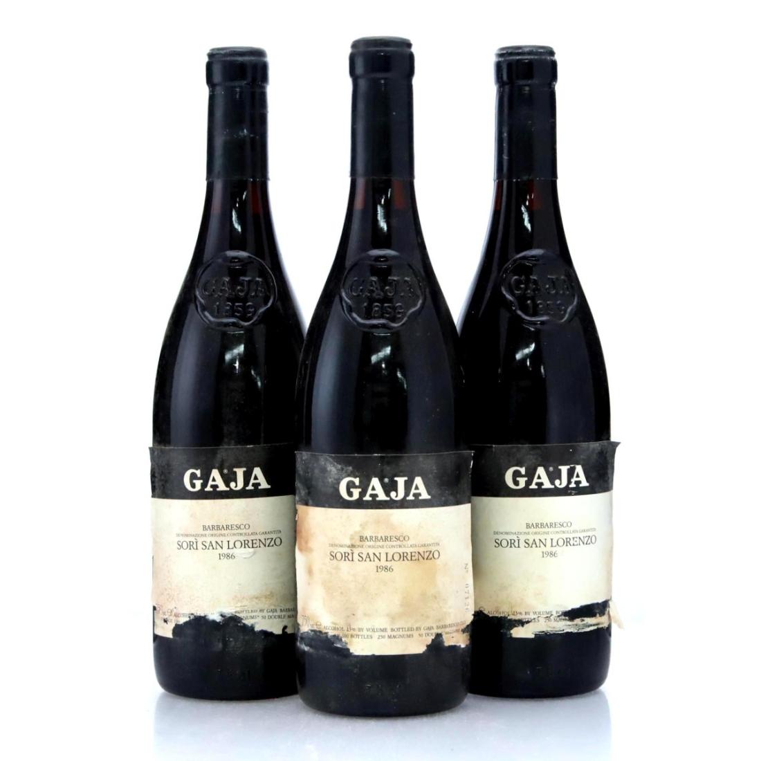 Gaja Sorì San Lorenzo 1986 x 3