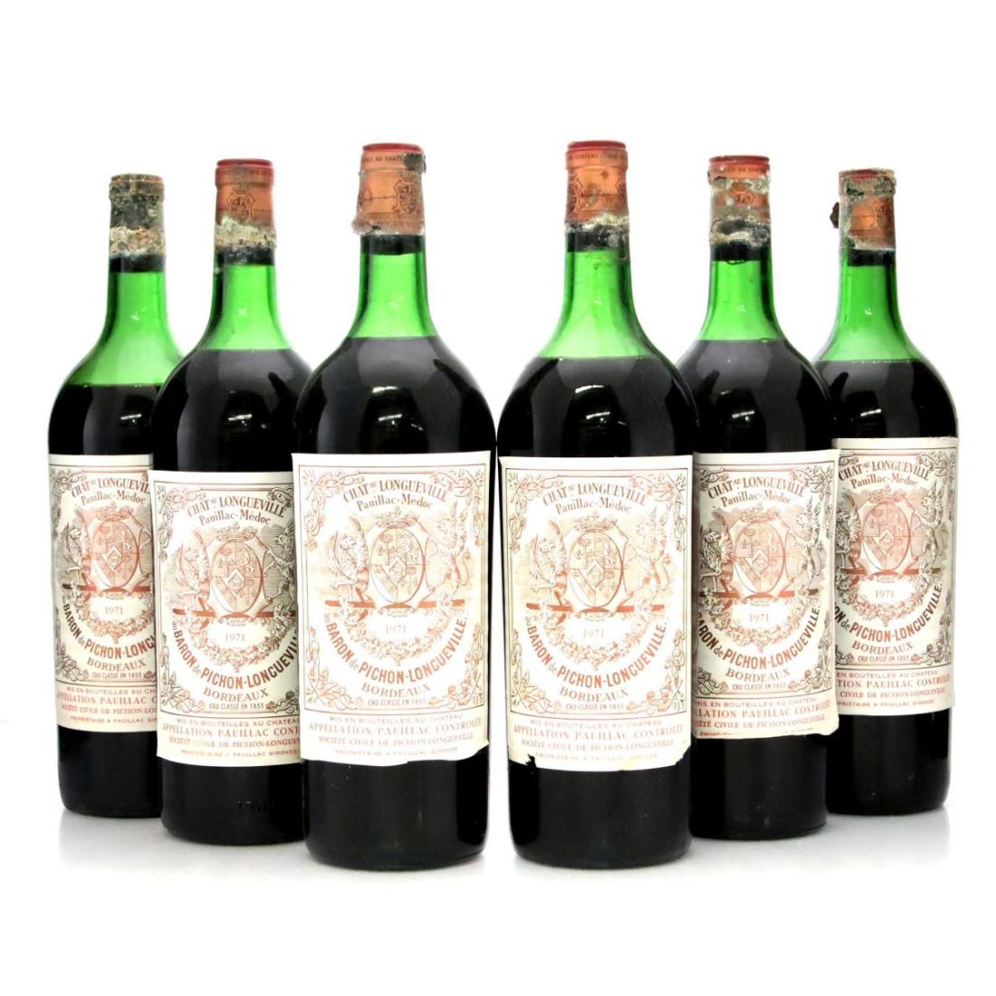 Château Pichon Longueville au Baron de Pichon-Longueville 1971 x 6 / Magnum