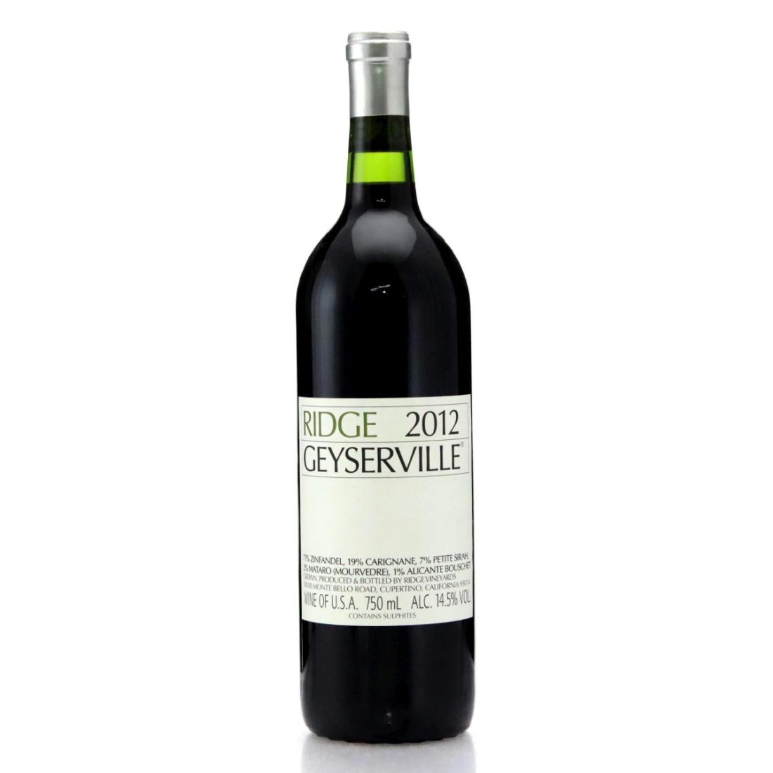 Image for Ridge Geyserville 2012 Alexander Valley
