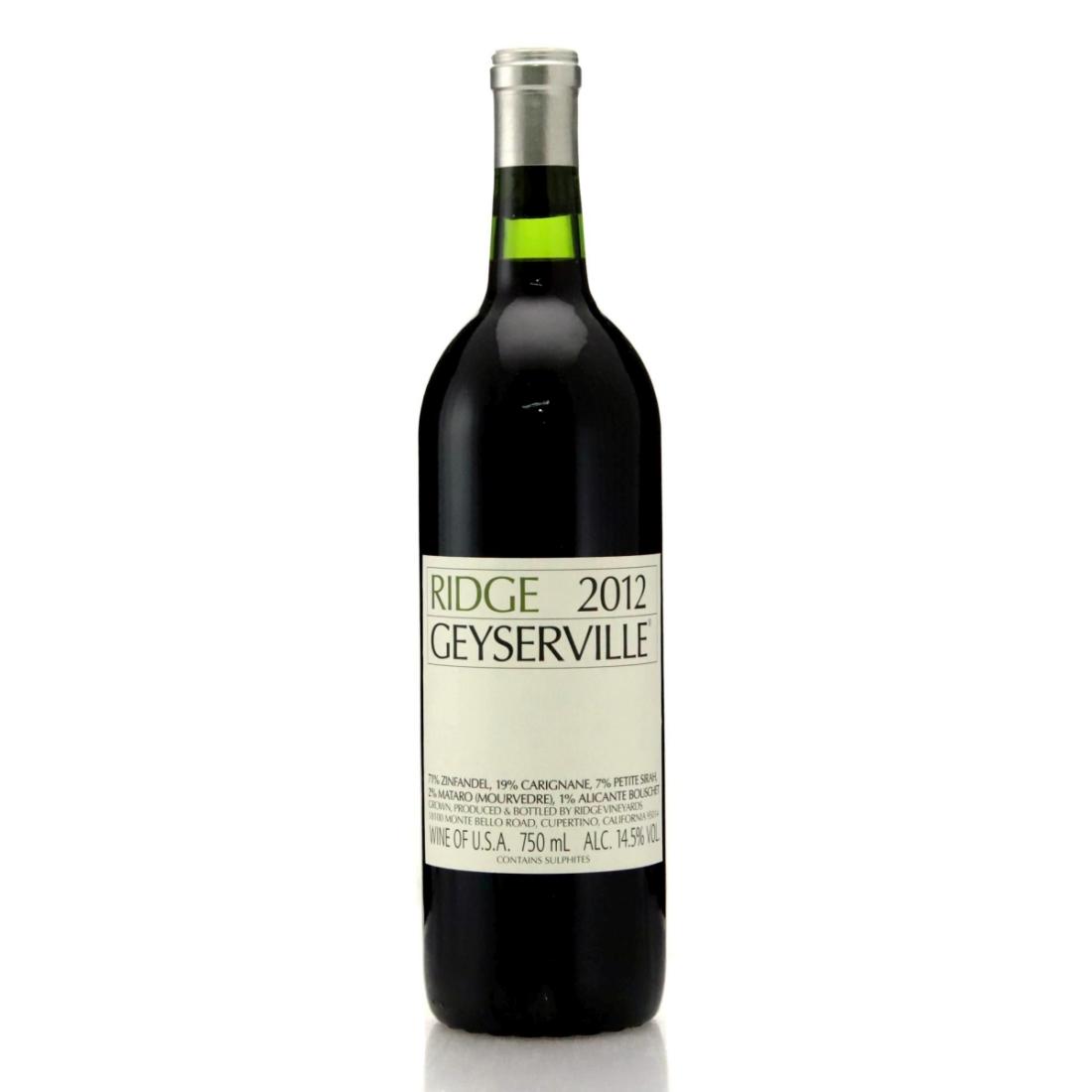 Image for Ridge Geyserville 2012 Alexander Valley
