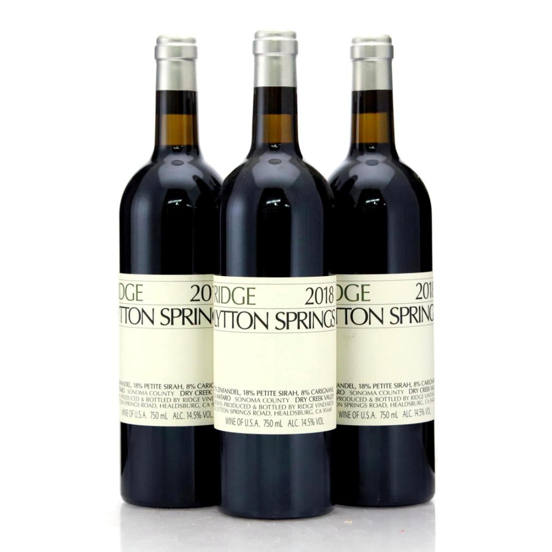Ridge Lytton Estate 2018 Dry Creek Valley x 3