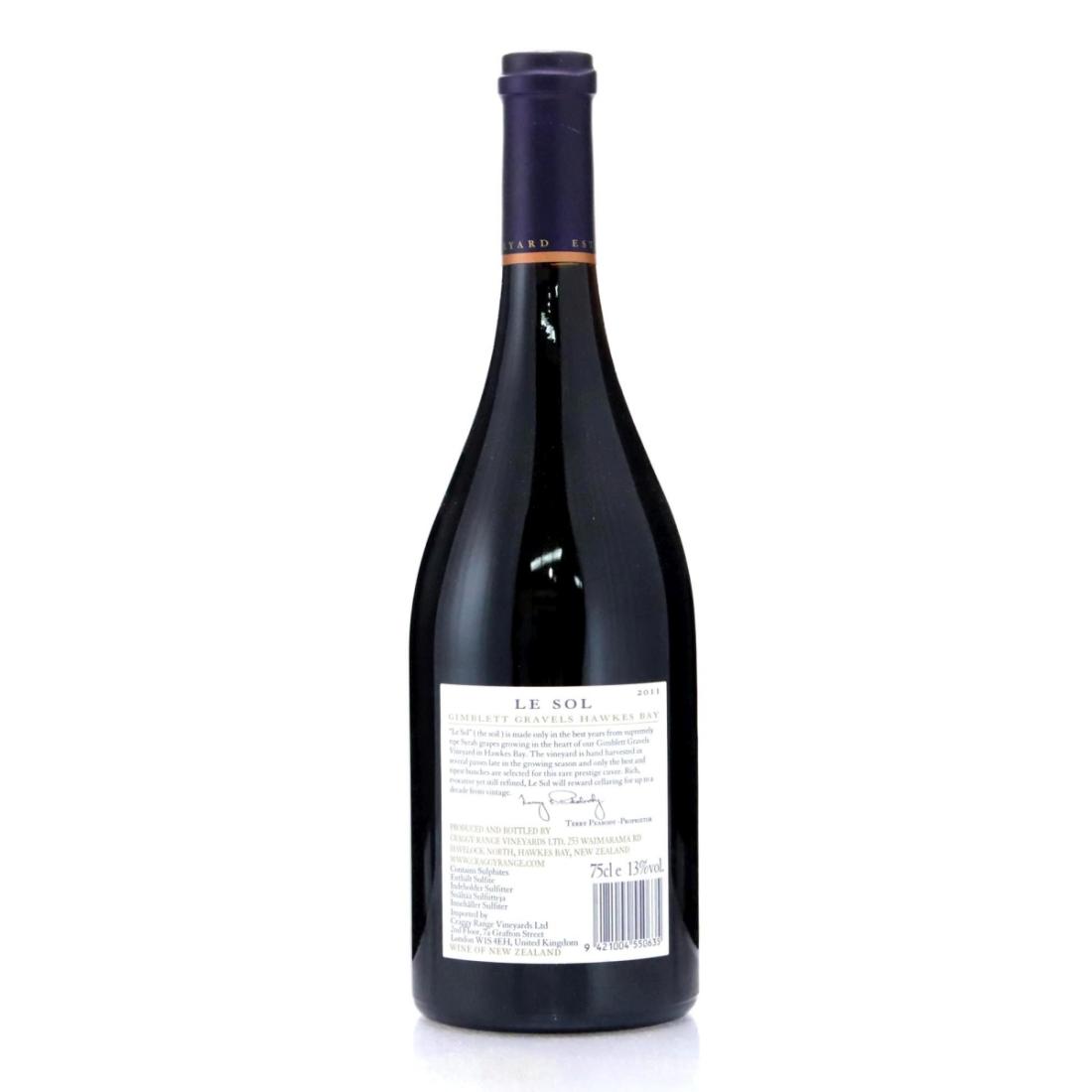 Image for Craggy Range Le Sol Syrah 2011