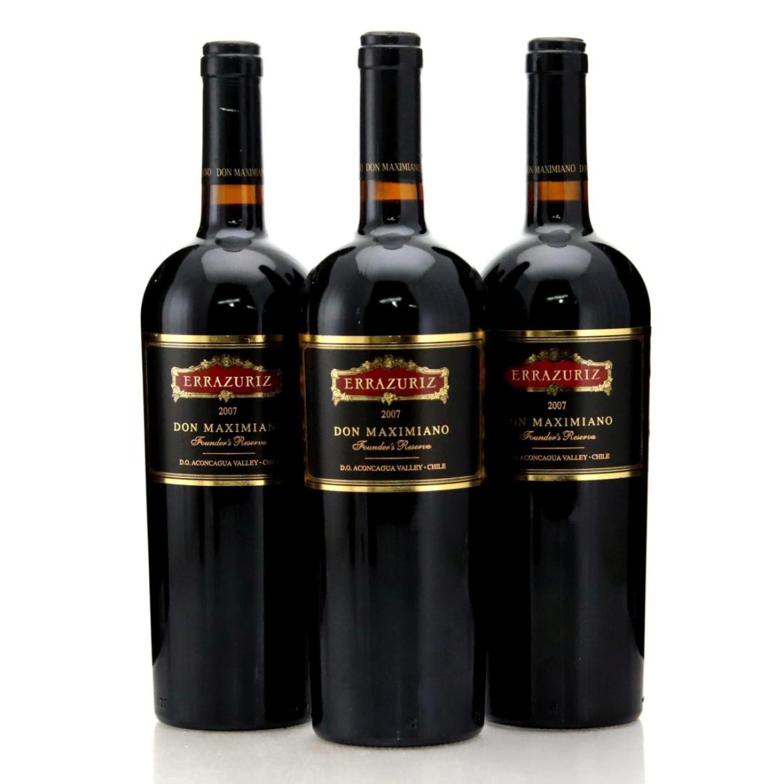 Errazuriz Don Maximiano Founders Reserve 2007 x 3