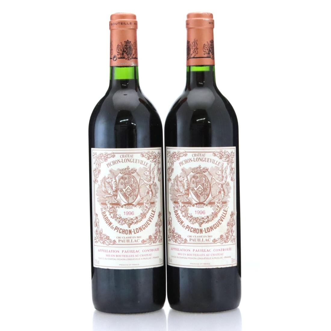 Château Pichon Longueville au Baron de Pichon-Longueville 1996 x 2