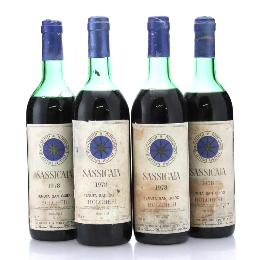 Tenuta San Guido Sassicaia 1978 x 4