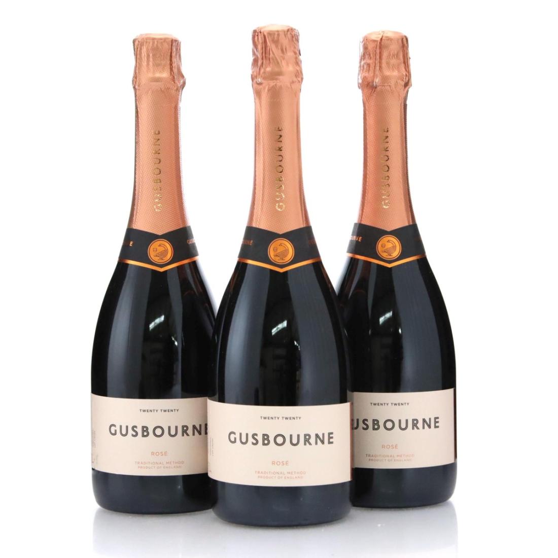 Gusbourne Rosé 2020 Vintage English Sparkling x 3