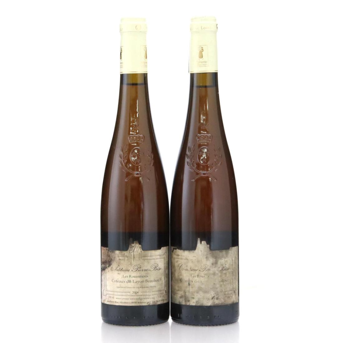 Château Pierre-Bise Les Rouannières 2006 Coteaux du Layon Beaulieu x 2 / half-litre 