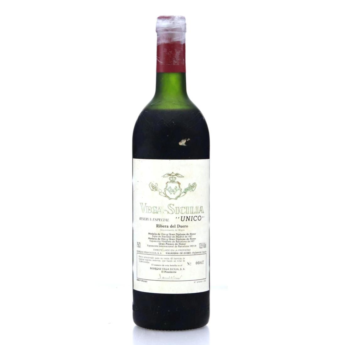 Image for Vega Sicilia Unico Reserva Especial / Lote No. 013/93