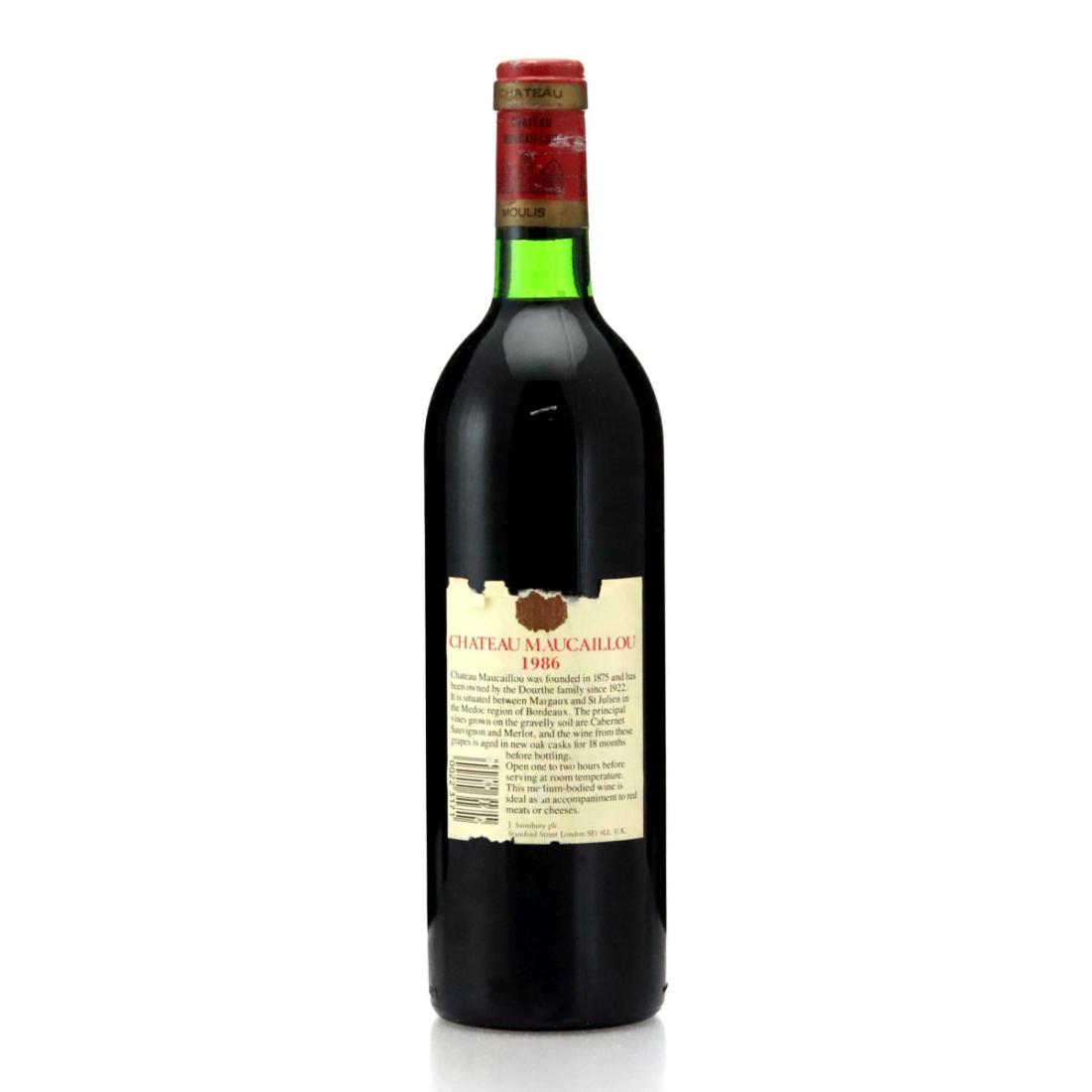 Image for Château Maucaillou 1986