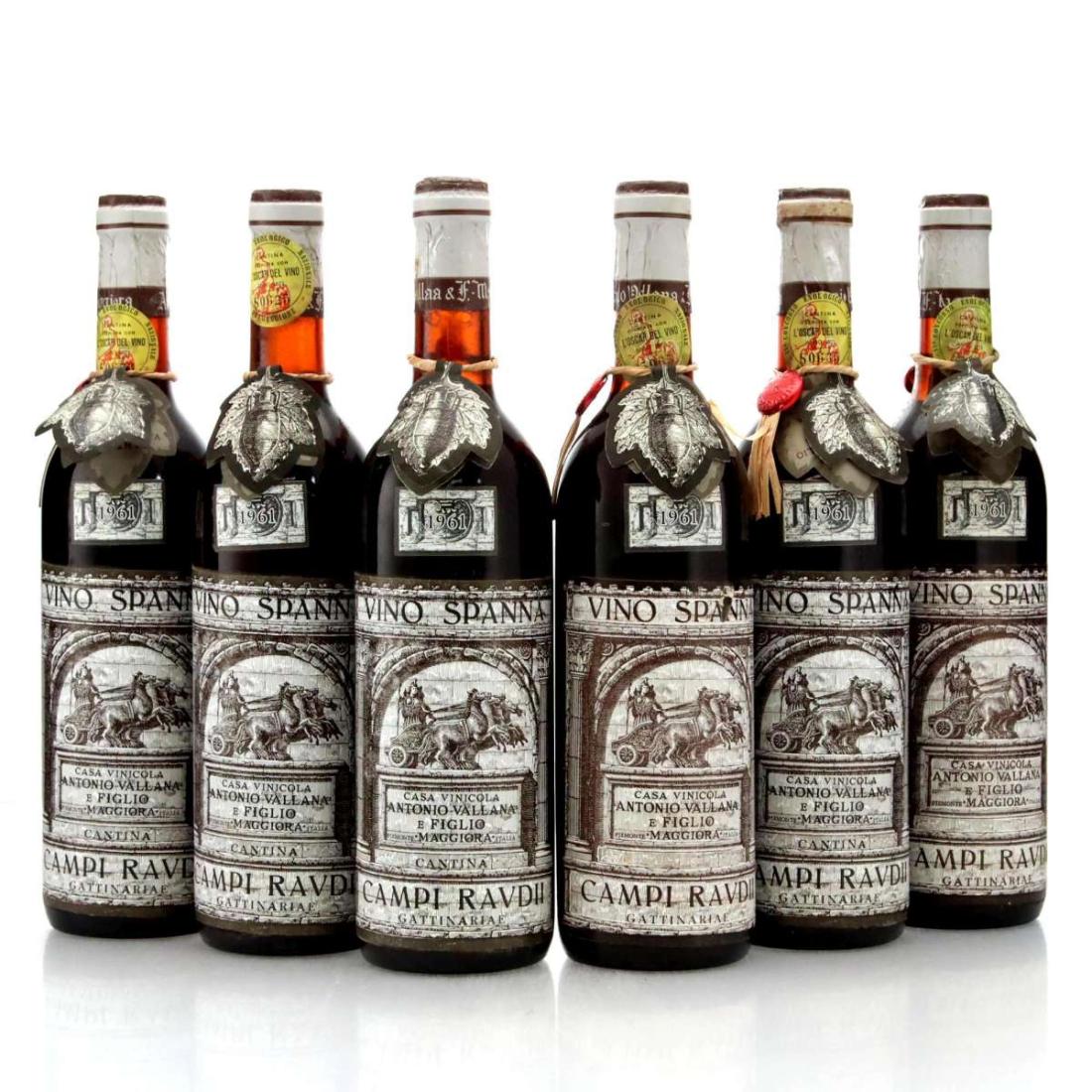Antonio Vallana & Figlo Campi Raudii Vino Spanna 1961 x 6
