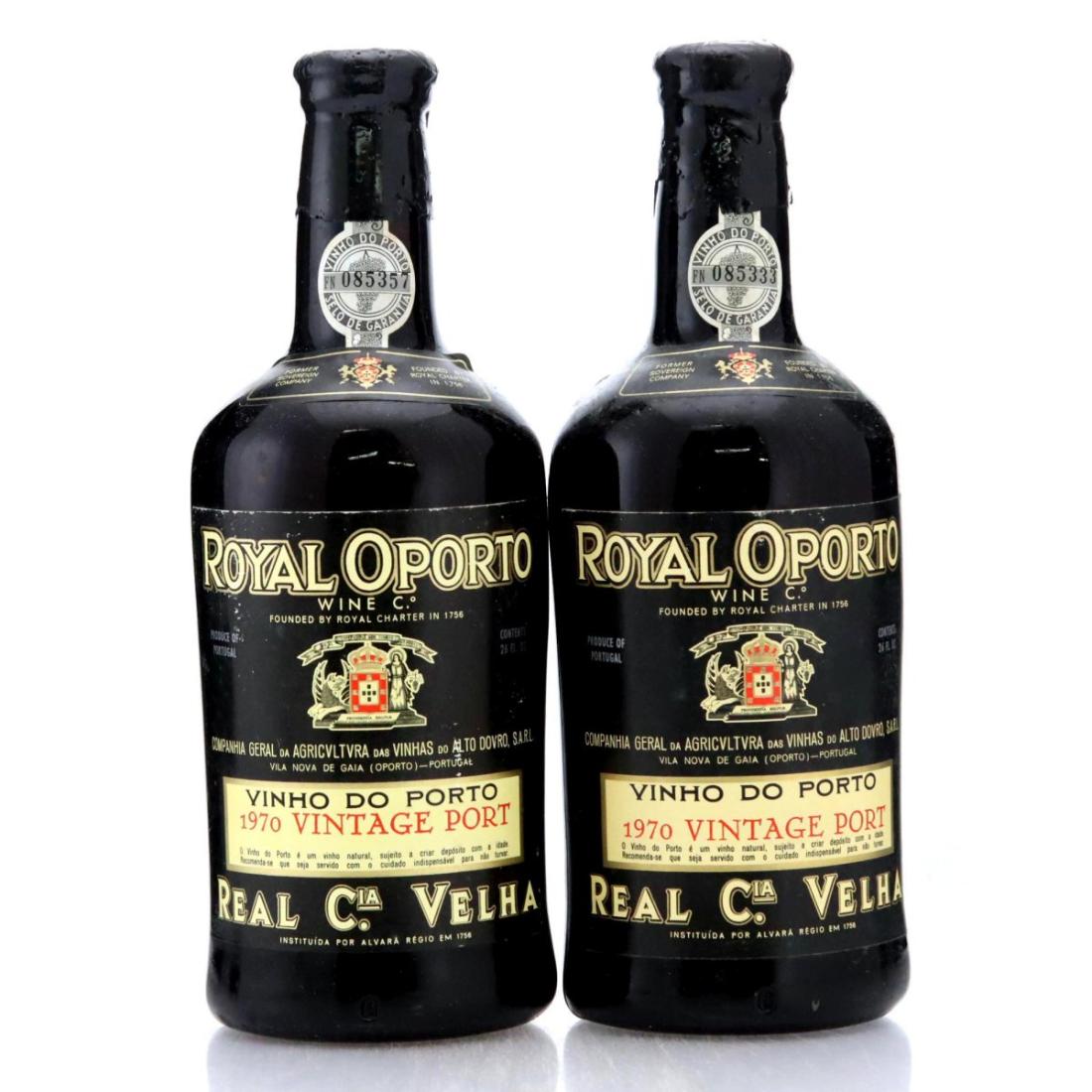 Real Companhia Velha Royal Oporto 1970 Vintage Port x 2