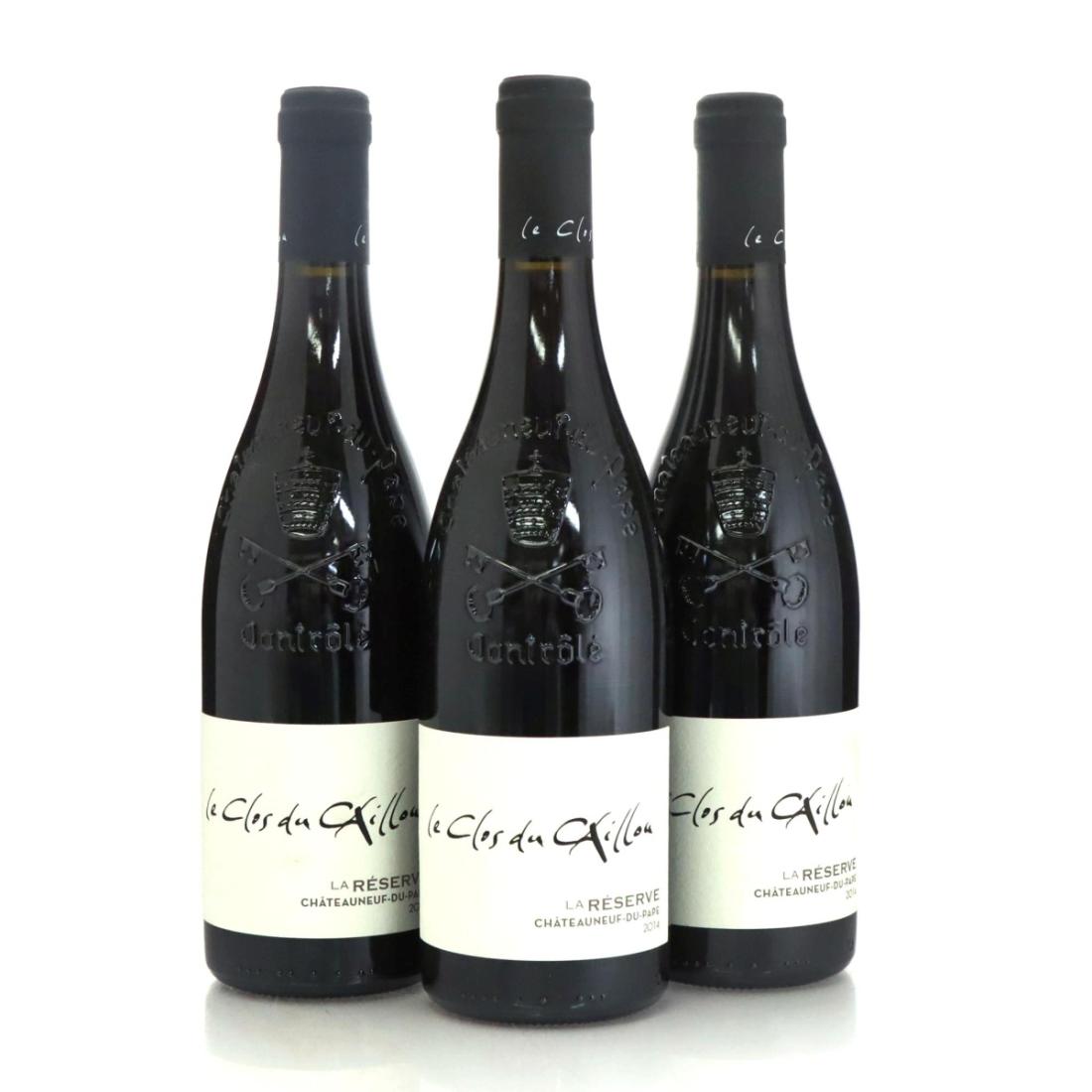 Le Clos du Caillou La Réserve 2014 x 3