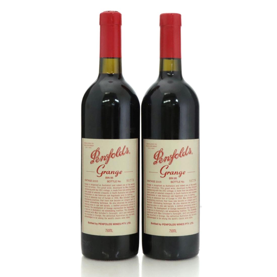 Penfolds Grange Bin 95 2005 x 2
