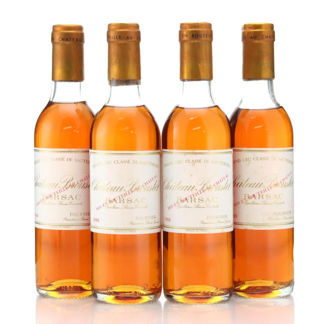 Château Broustet 1988 x 4 / Half Bottle