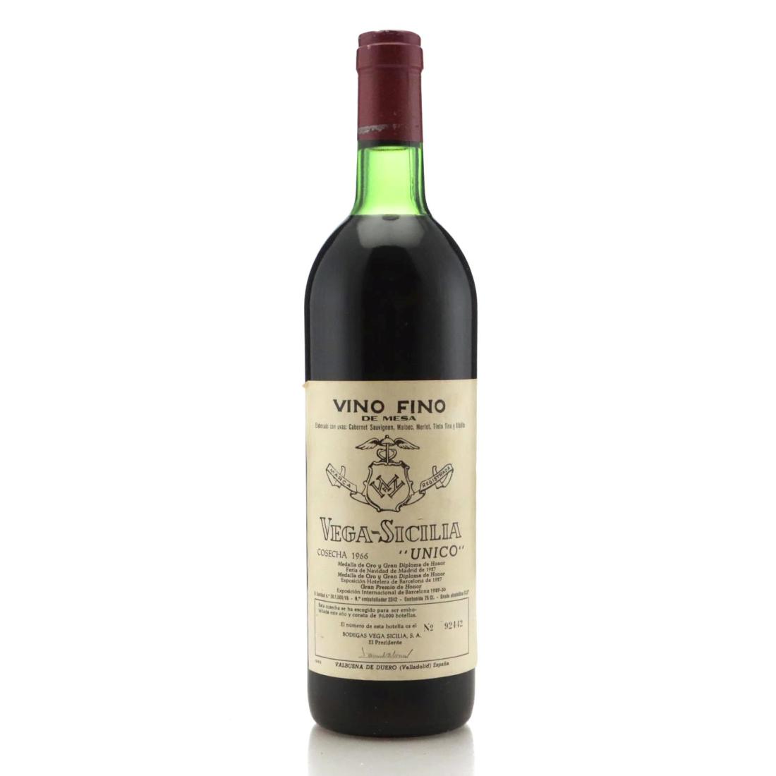 Vega Sicilia Unico 1966