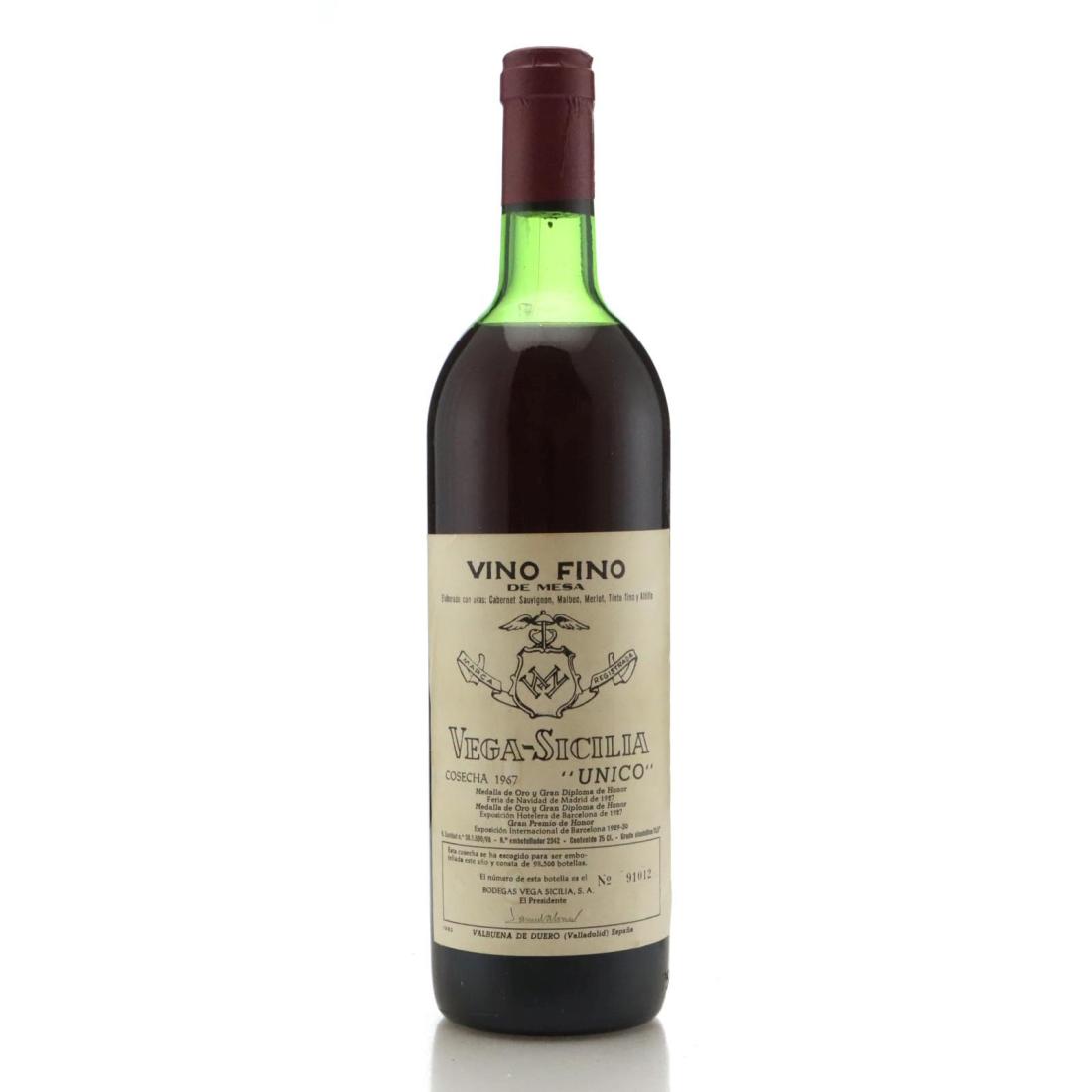 Vega Sicilia Unico 1967