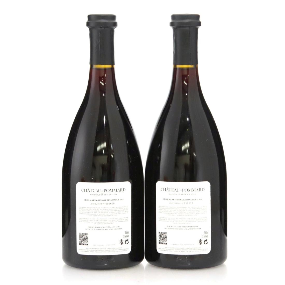 Image for Château de Pommard Clos Marey-Monge Monopole 2014 x 2