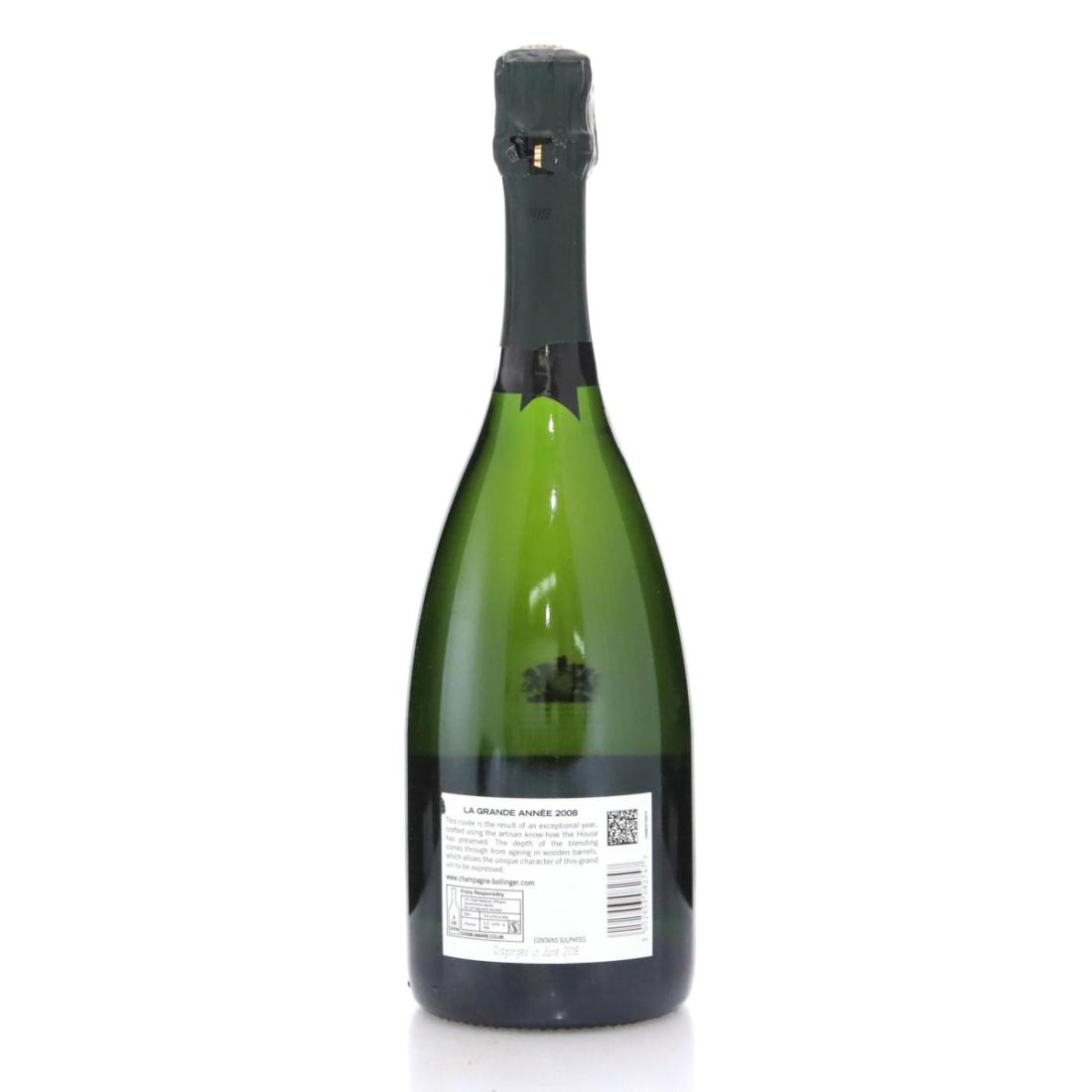 Image for Bollinger Grande Année 2008 Vintage Champagne
