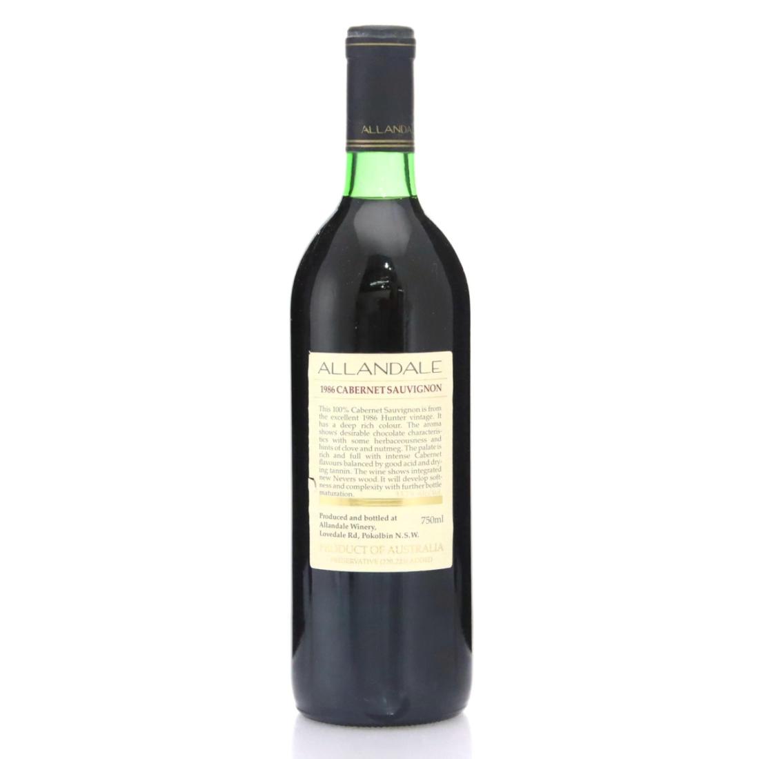 Image for Allandale Cabernet Sauvignon 1986