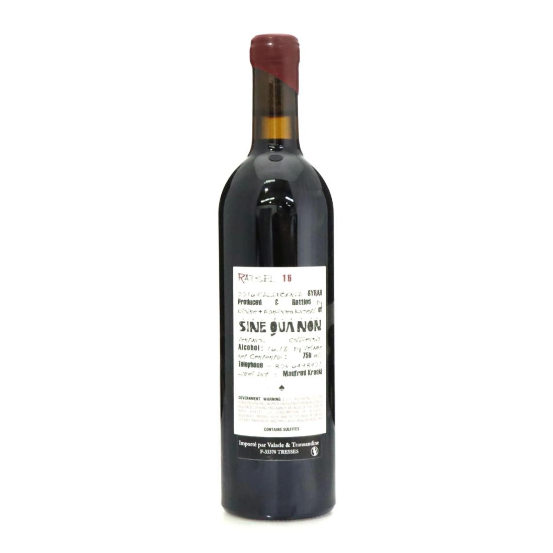 Image for Sine Qua Non Rätsel Syrah 2016