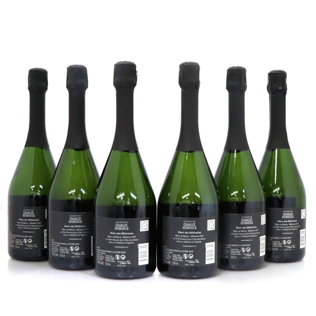 Charles Heidsieck Blanc des Millénaires 2007 Vintage Champagne x 6