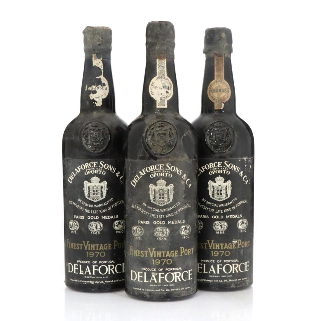 Image for Delaforce Finest 1970 Vintage Port x 3
