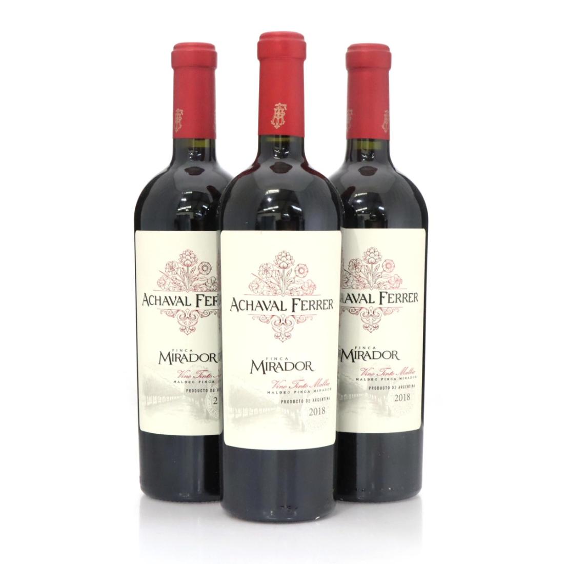 Achával Ferrer Finca Mirador Malbec 2018 x 3