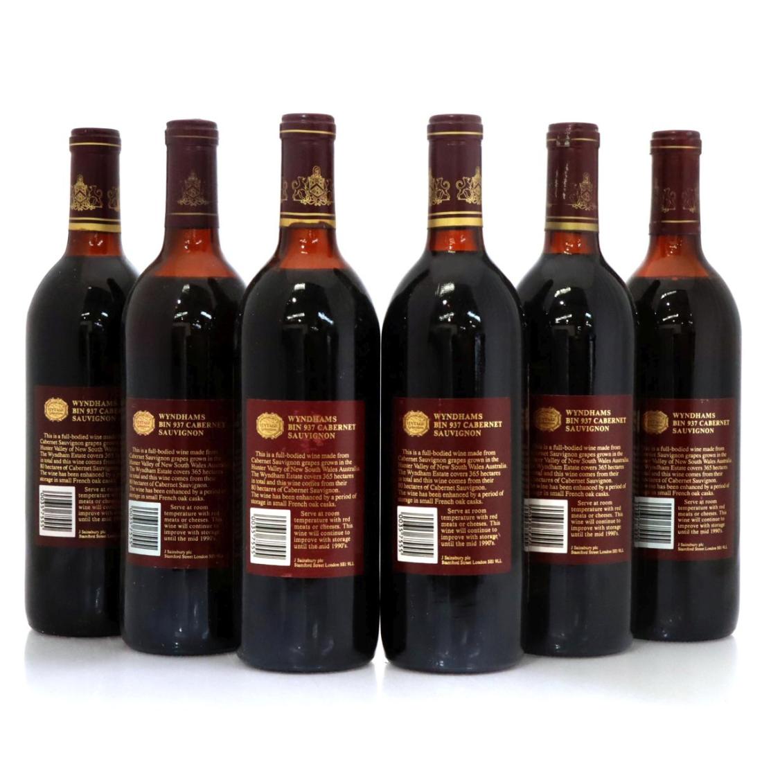 Image for Wyndham Estate Bin 937 Cabernet Sauvignon 1985 x 6