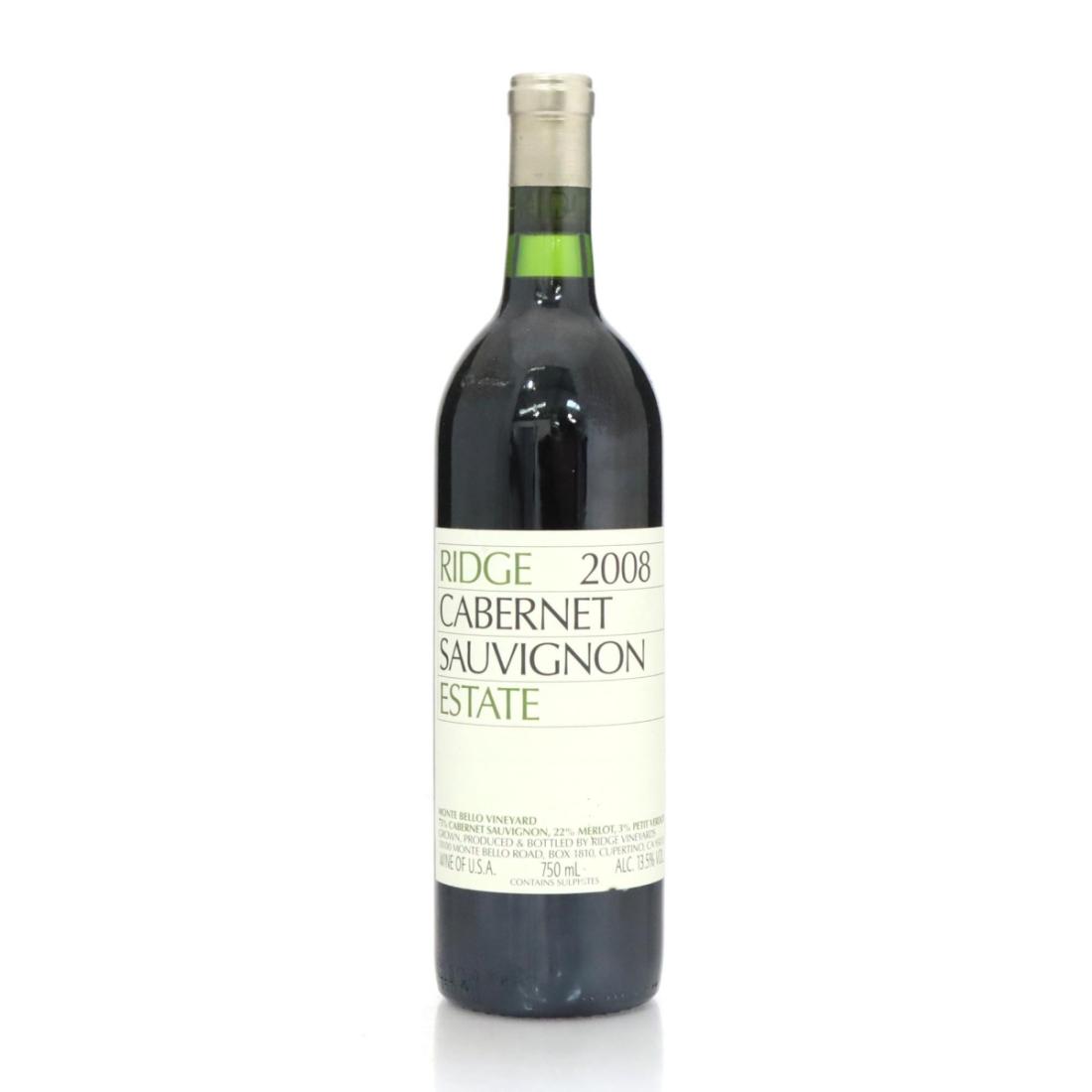 Image for Ridge Estate Cabernet Sauvignon 2008
