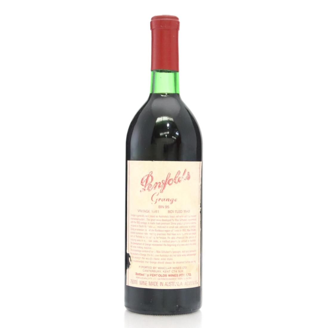 Image for Penfolds Grange Bin 95 1981