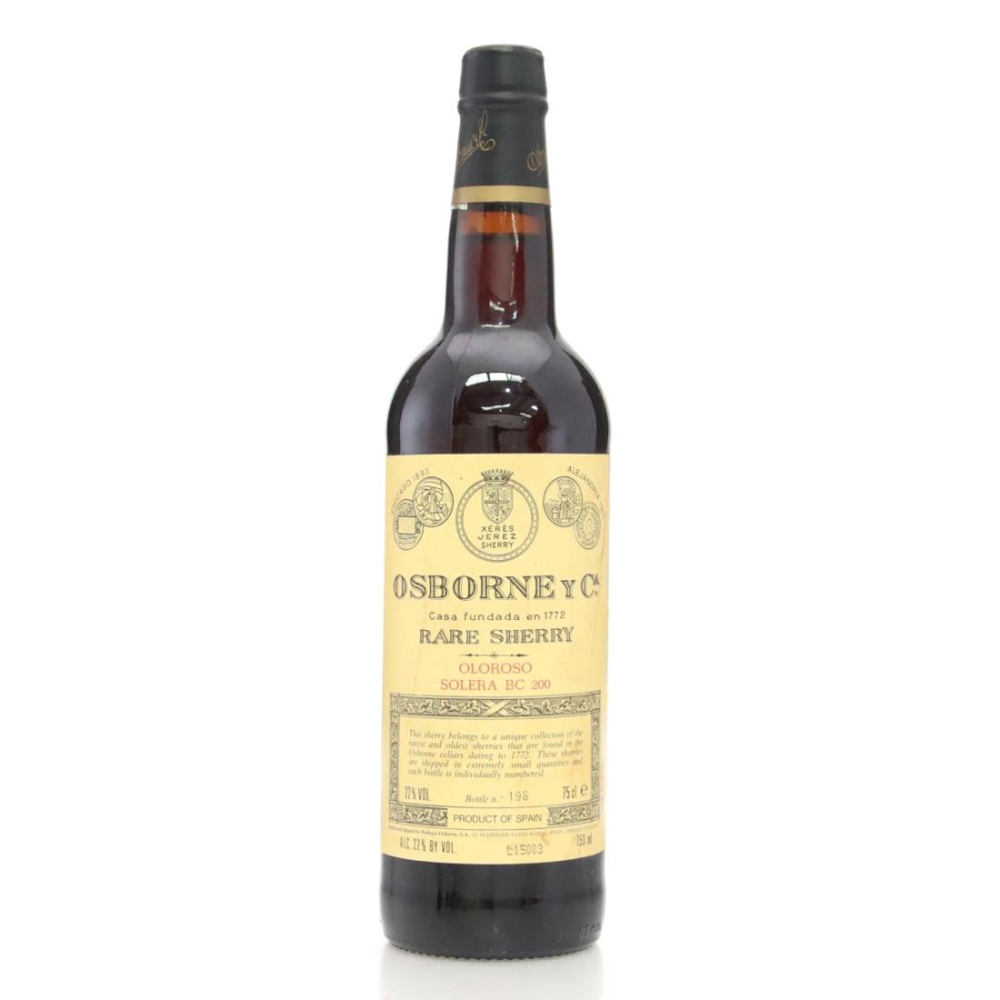Image for Osborne Solera BC 200 Rare Oloroso Sherry