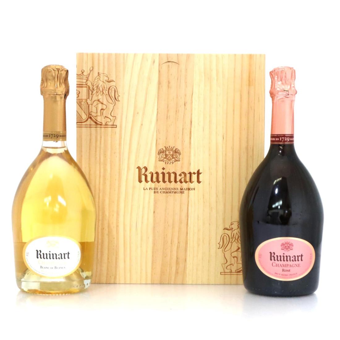 Image for Ruinart Blanc-de-Blancs & Rose Champagne x 2