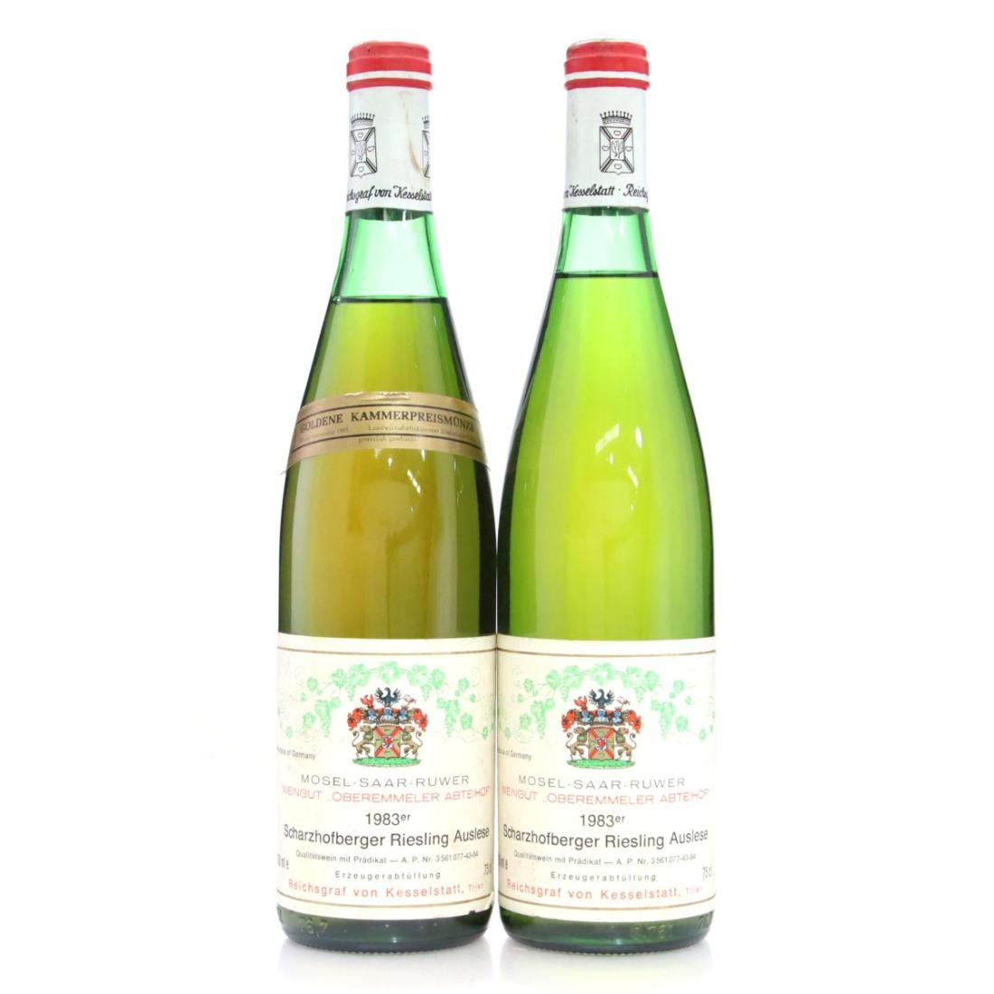 Image for Reichsgraf von Kesselstatt Oberemmeler Abteihof Riesling Auslese 1983 x 2
