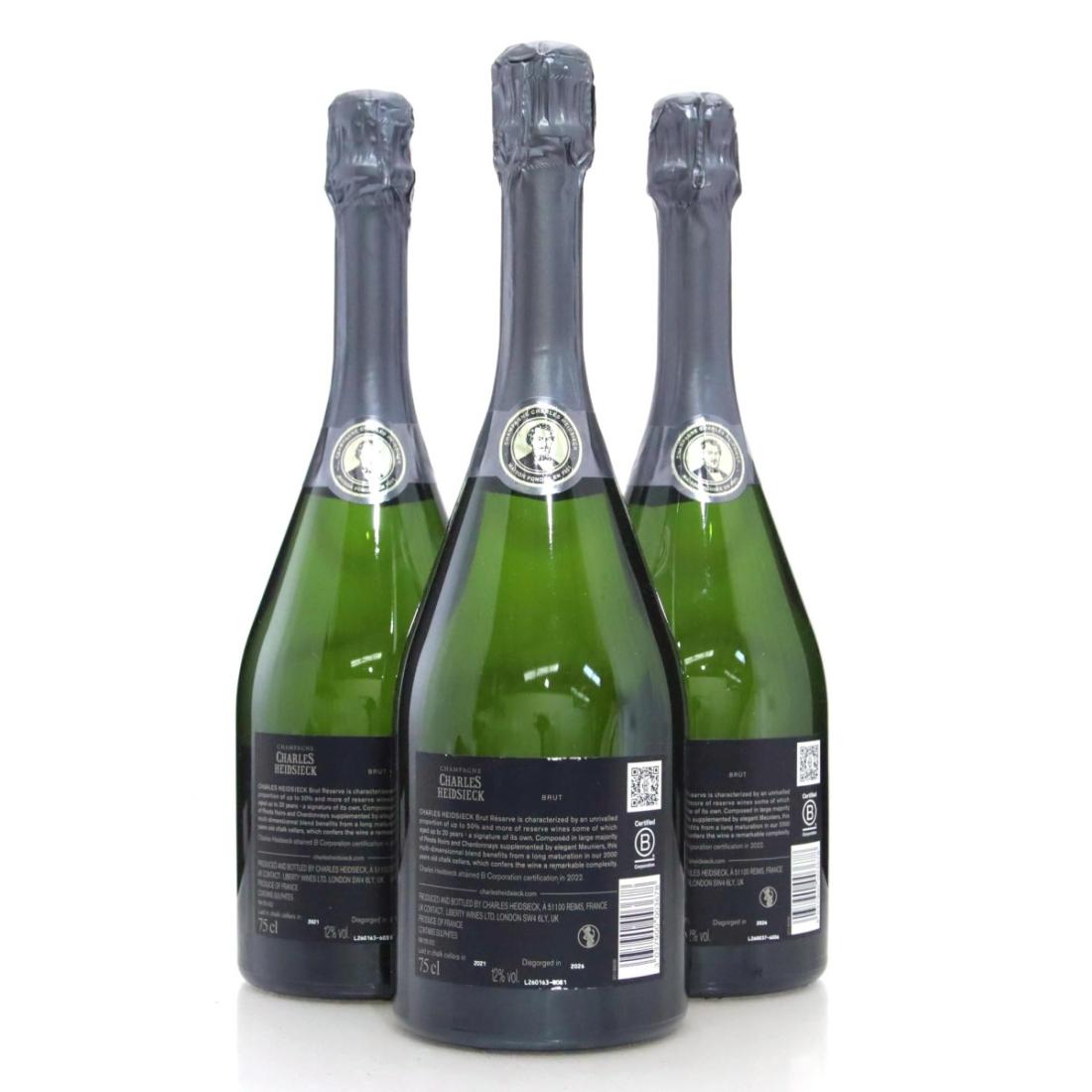 Image for Charles Heidsieck Brut Réserve Champagne x 3