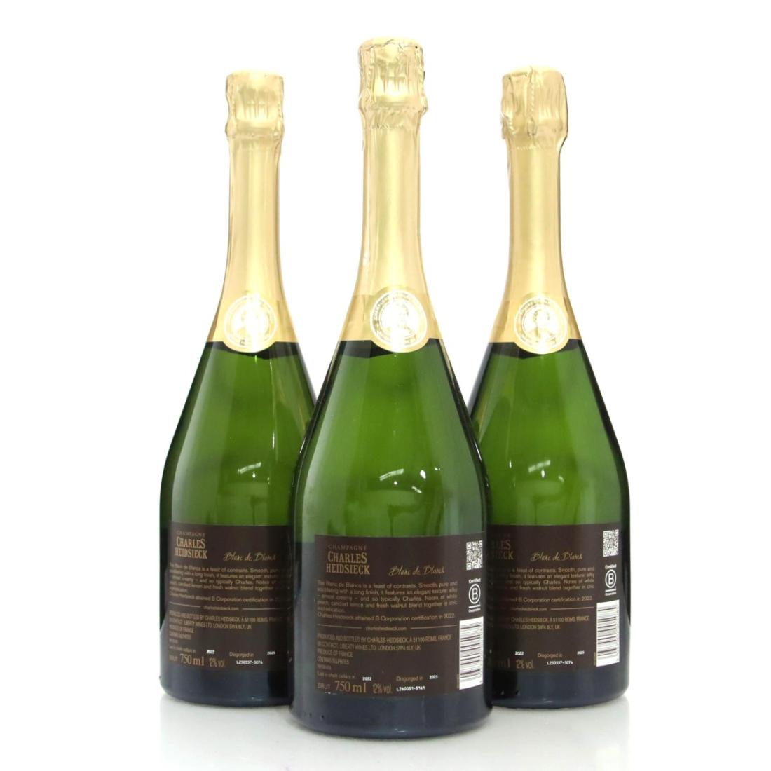 Image for Charles Heidsieck Blanc-de-Blancs Champagne x 3 / disgorged 2025
