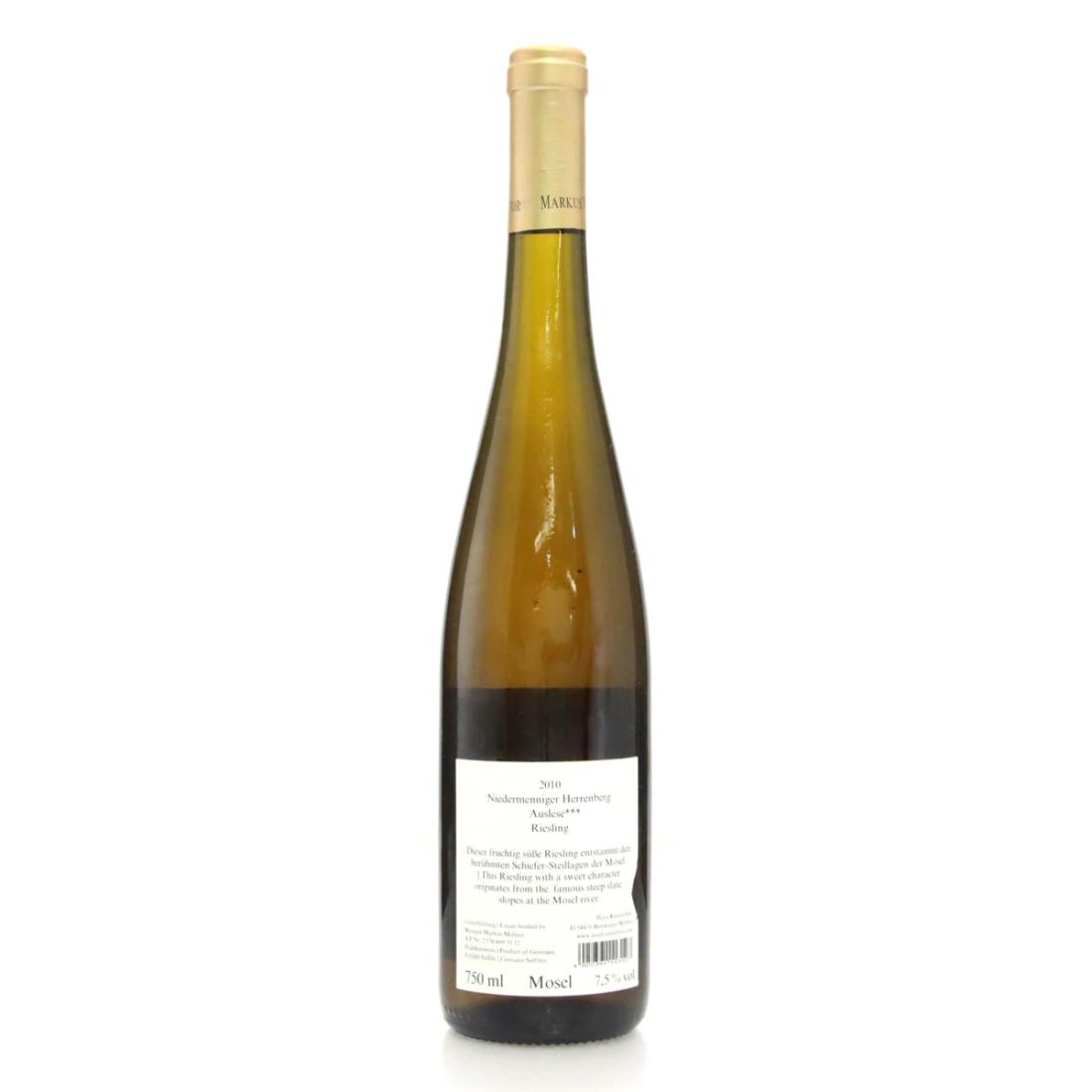 Image for Markus Molitor Niedermenniger Herrenberg Riesling Auslese *** 2010