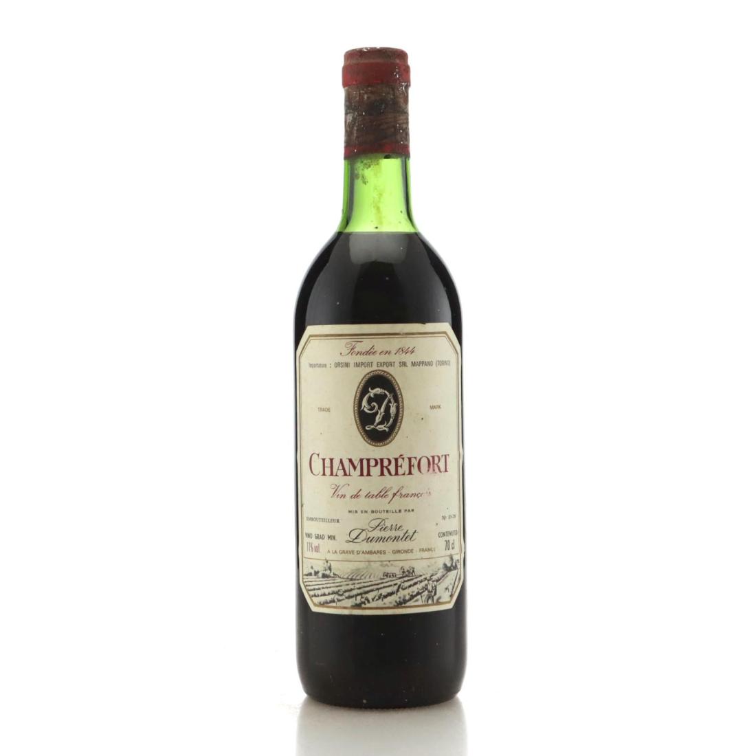 P.Dumontet Champrefort Vin de Table