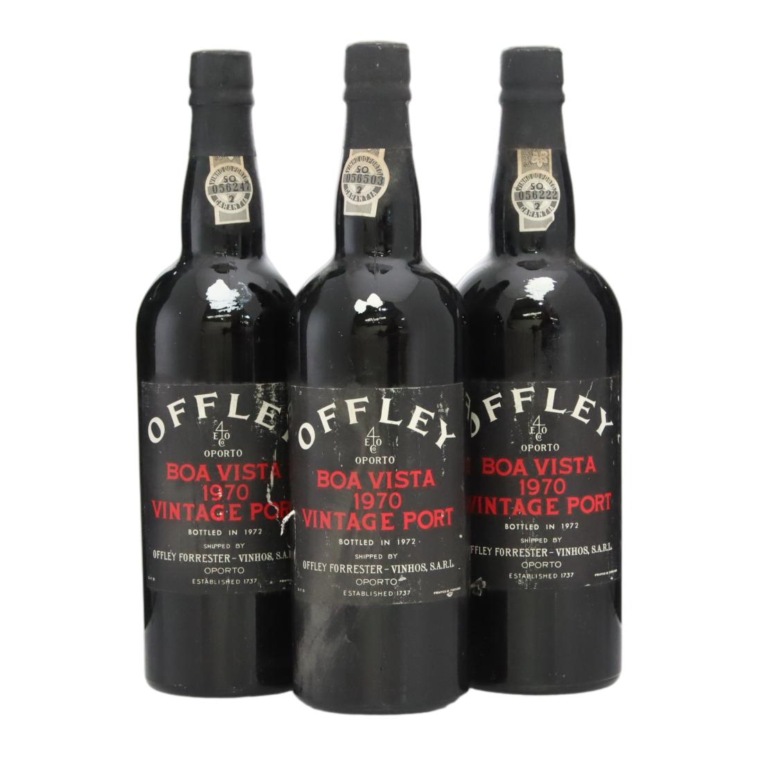 Offley Boa Vista 1970 Vintage Port x 3