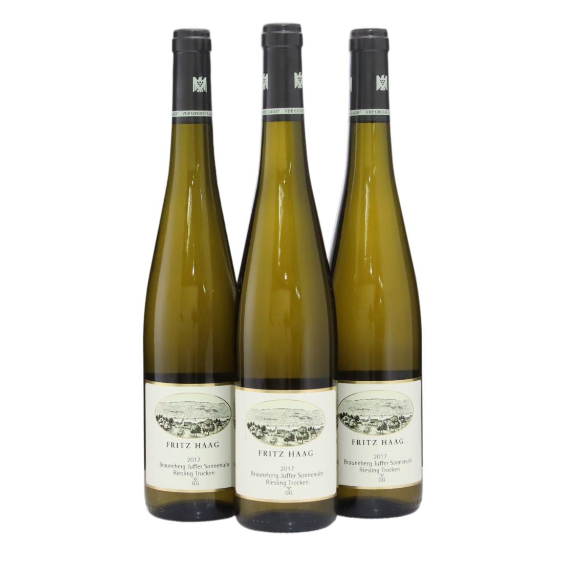 Fritz Haag Brauneberger Juffer Sonnenuhr Riesling Trocken 2017 x 3