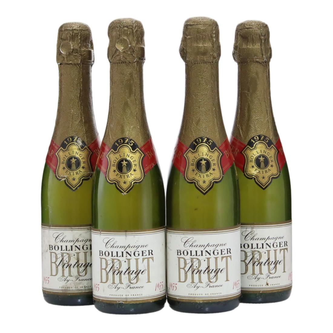 Bollinger Extra Brut 1975 Vintage Champagne / Half-bottle x 4