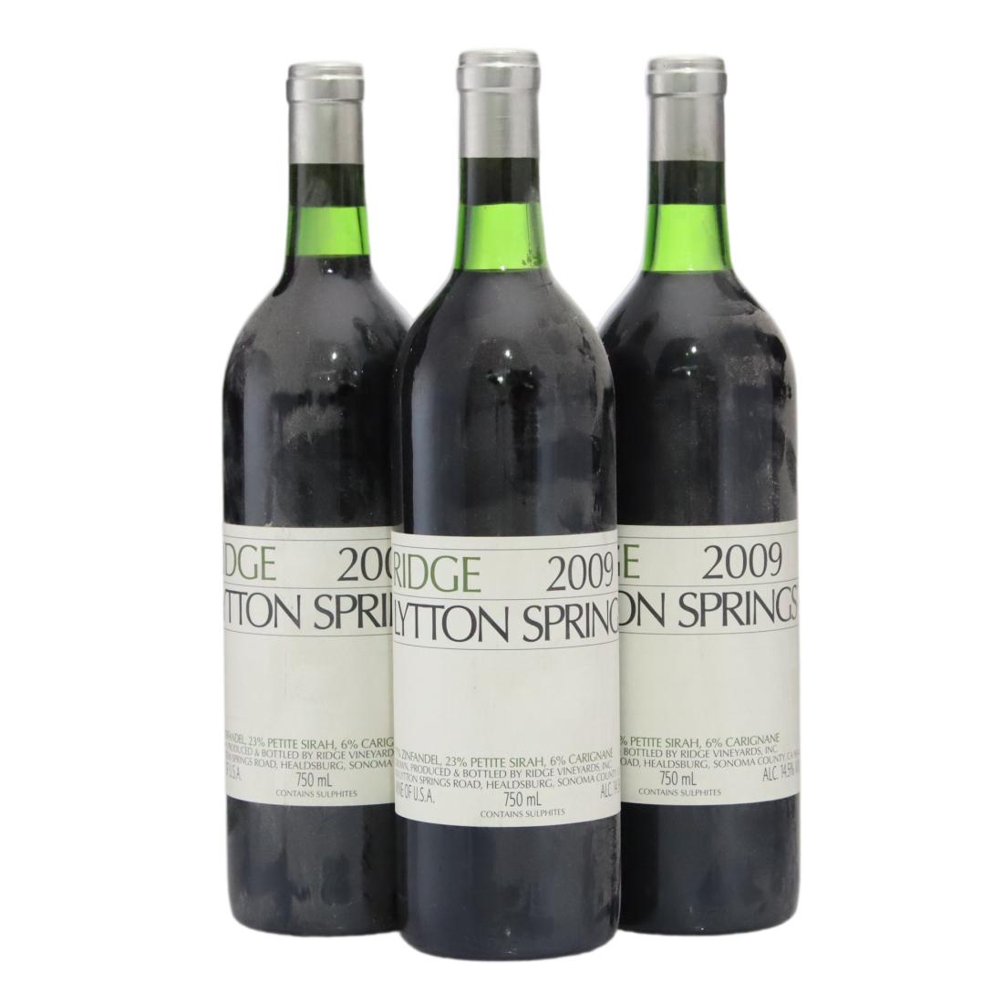 Ridge Lytton Springs 2009 x 3