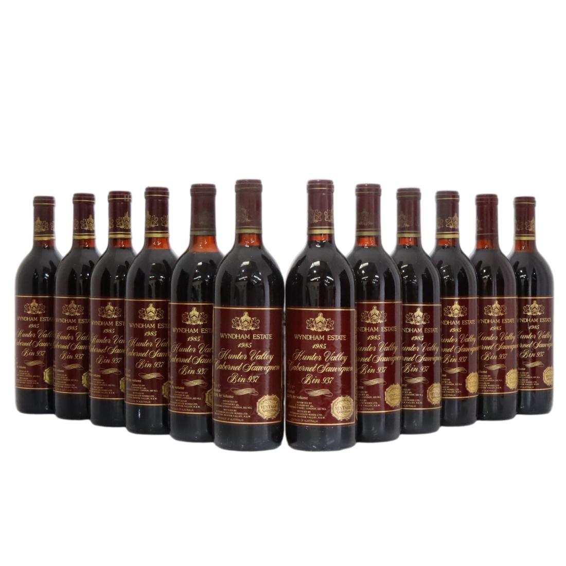 Wyndham Estate Bin 937 Cabernet Sauvignon 1985 x 12