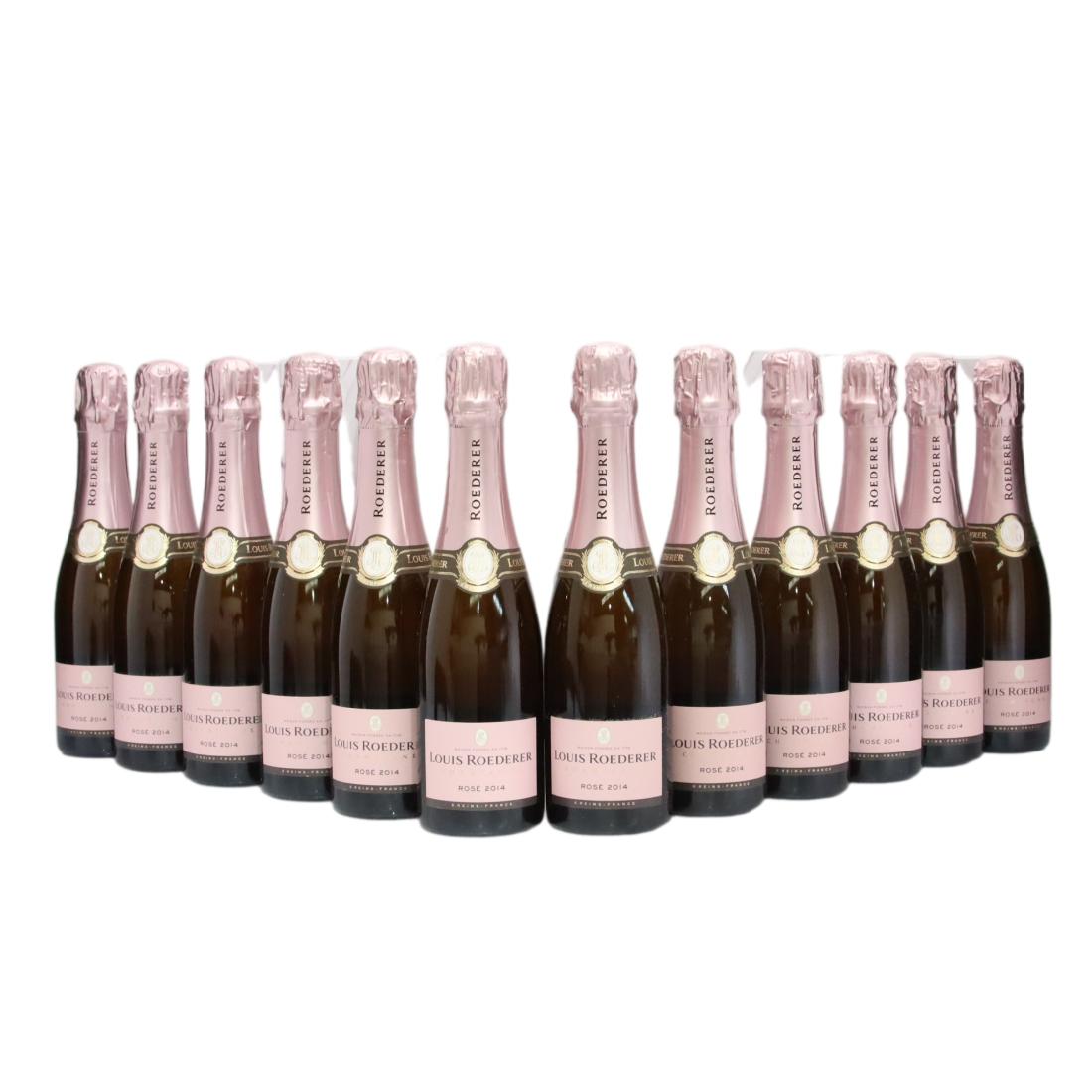 Louis Roederer Cristal Rosé 2014 Vintage Champagne x 12 Half Bottles