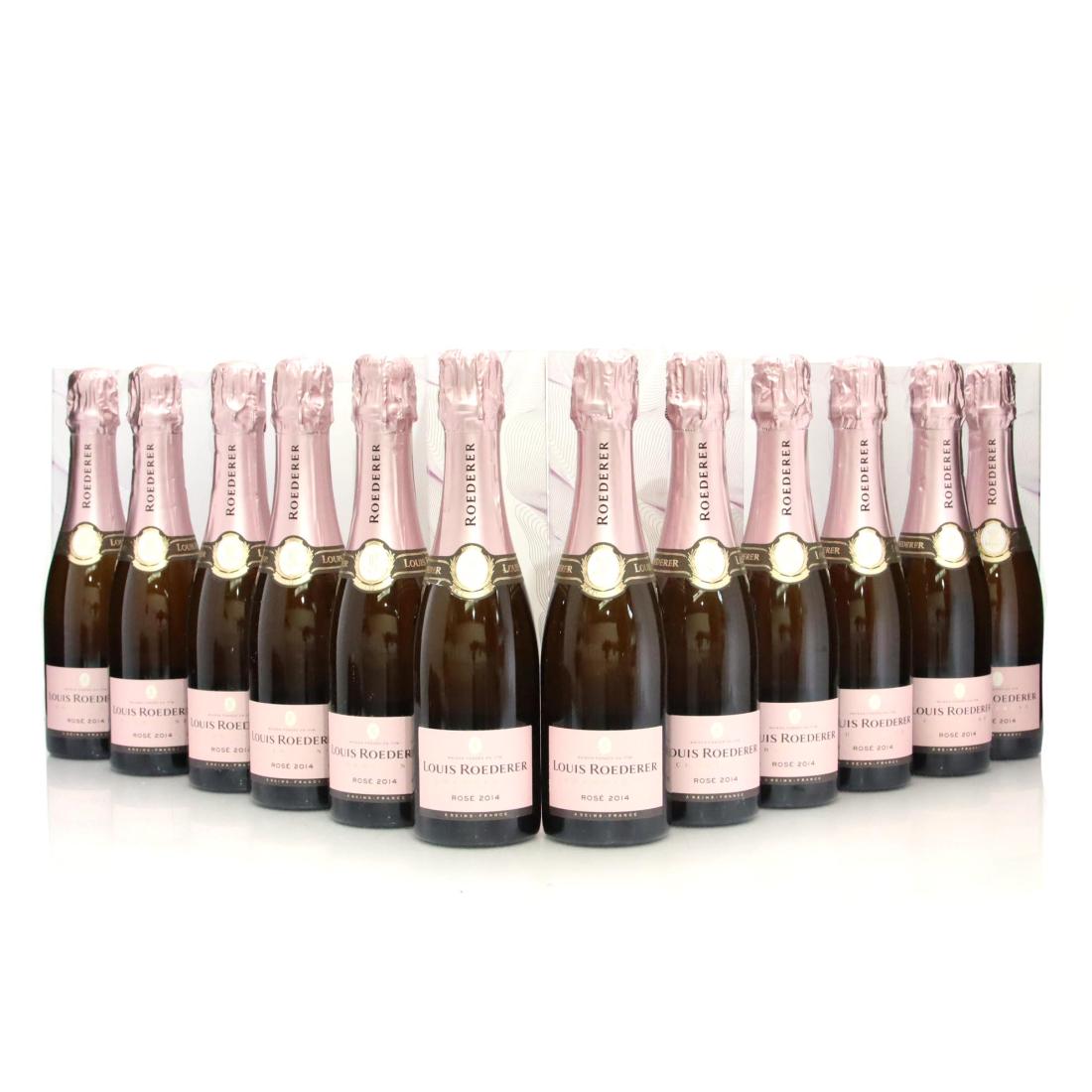 Image for Louis Roederer Cristal Rose 2014 Vintage Champagne x 12 Half bottles