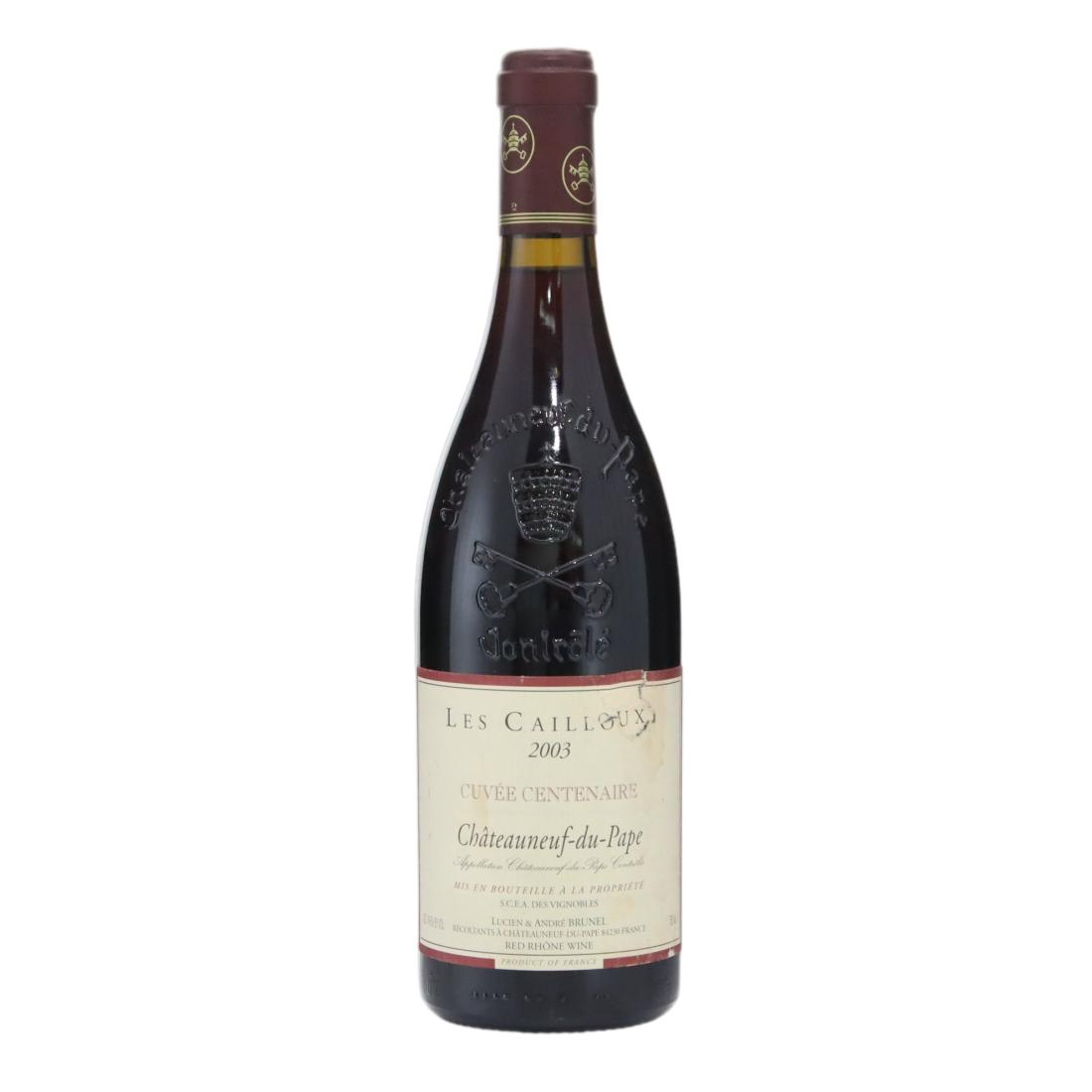 Lucien & Andre Brunel Les Cailloux Cuvee Centenaire 2003