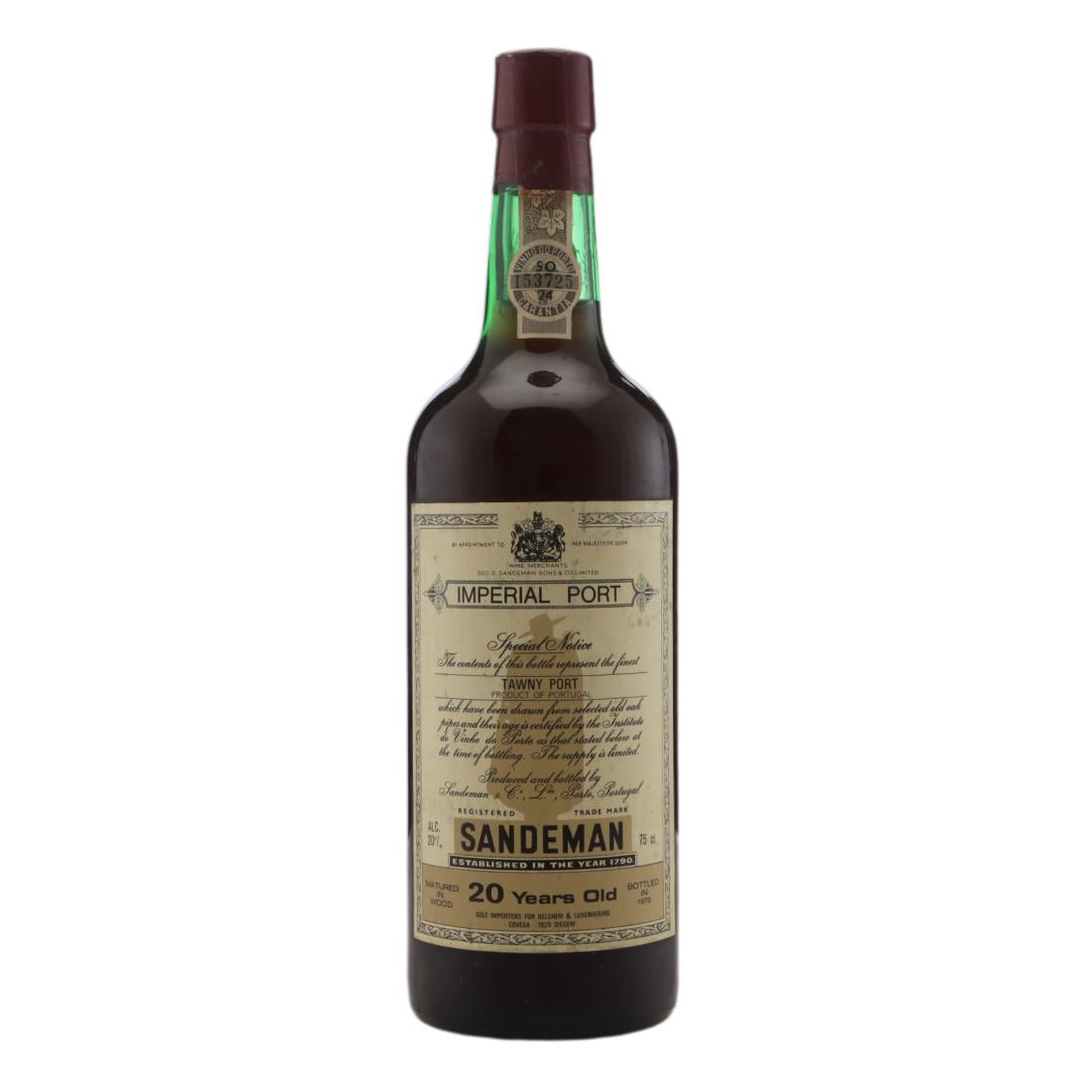 Sandeman 20 Year Old Imperial Port bottled 1979