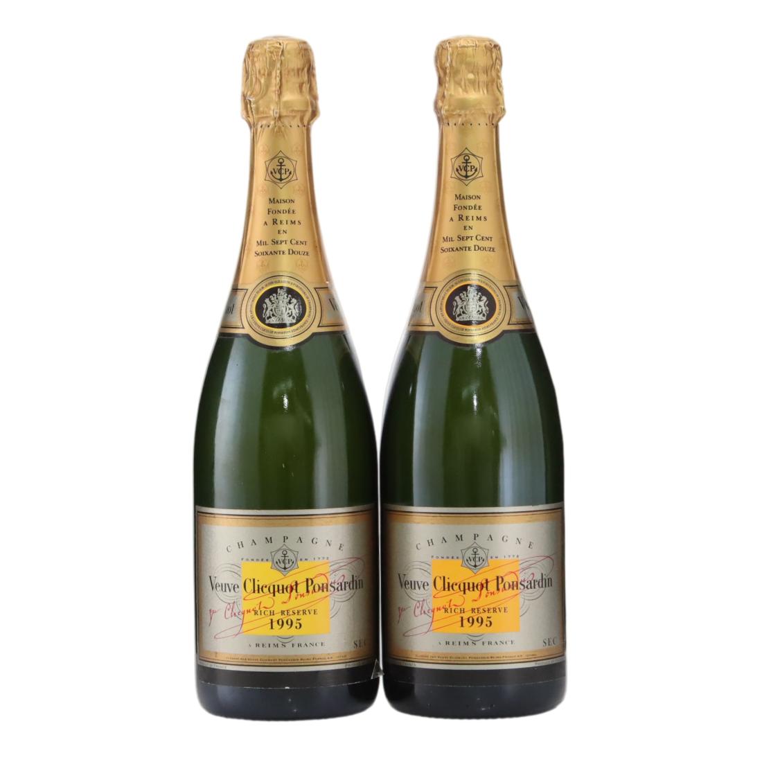 Veuve Clicquot Ponsardin Rich Reserve 1995 Vintage Champagne x 2