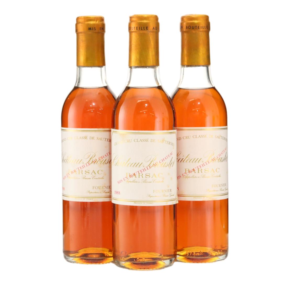 Château Broustet 1988 x 3 / Half Bottle